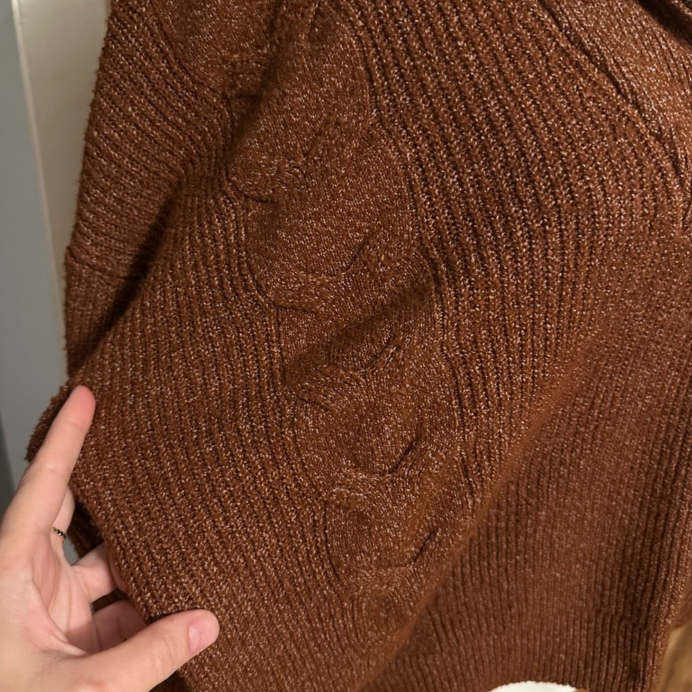 Brown Half-Zip Sweater - Picture 2 of 6